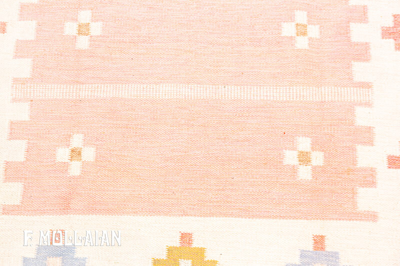 Semi Antique Swedish Kilim n°:81475618